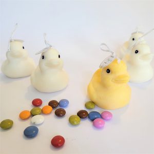 Velas aromáticas con forma de Patos para bautizos comunión